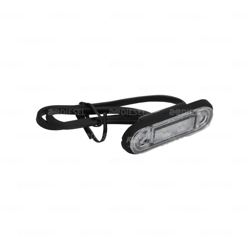 PLAFÓN 12/24V 2LED BLANCO CRISTAL DINA