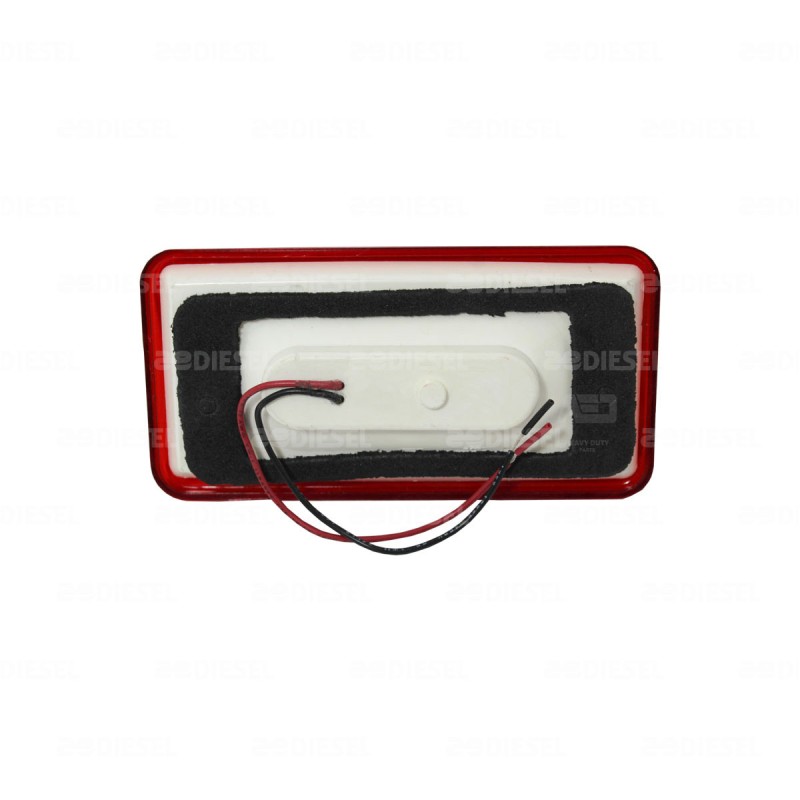 PLAFÓN 12V 5 LED ROJO VISERA P/INTER