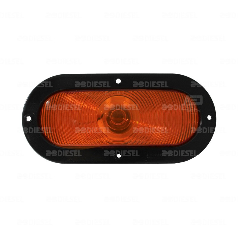 PLAFÓN ÁMBAR 6" OVALADO SELLADO C/C