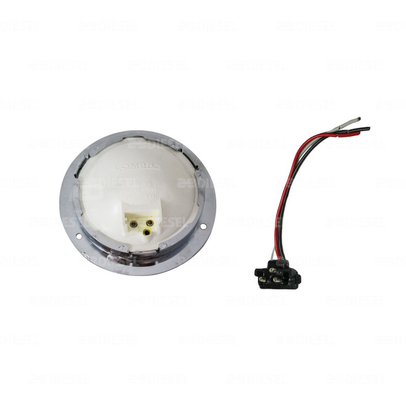 PLAFÓN ROJO 4" BRIDA CR SELLADO C/C C/R