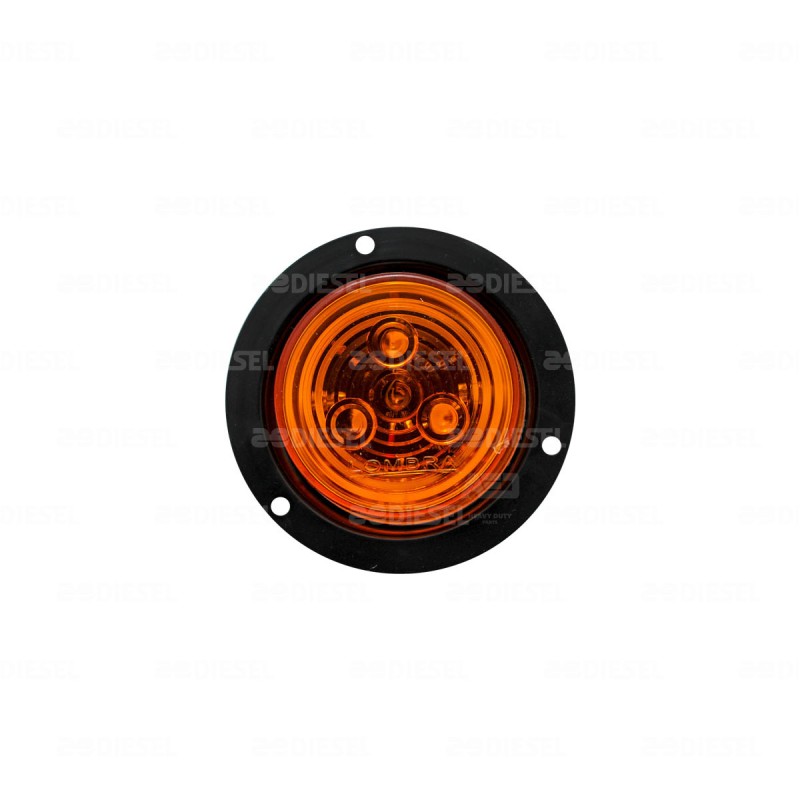 PLAFÓN 12V 2 1/2" 3 LED ÁMBAR BASE 8726