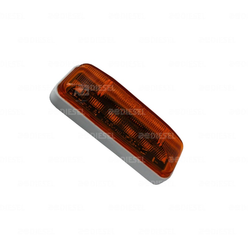 PLAFÓN 12/24V 5 LED LATERAL ÁMBAR BISEL BLANCO ESTROBO