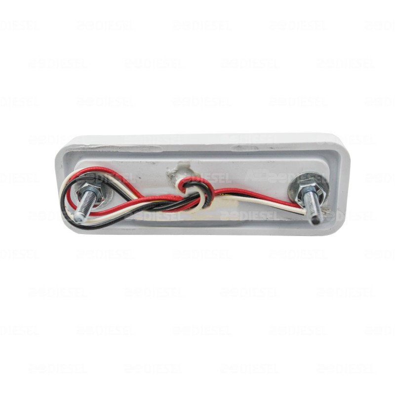 PLAFÓN 12/24V 5 LED LATERAL ÁMBAR BISEL BLANCO ESTROBO