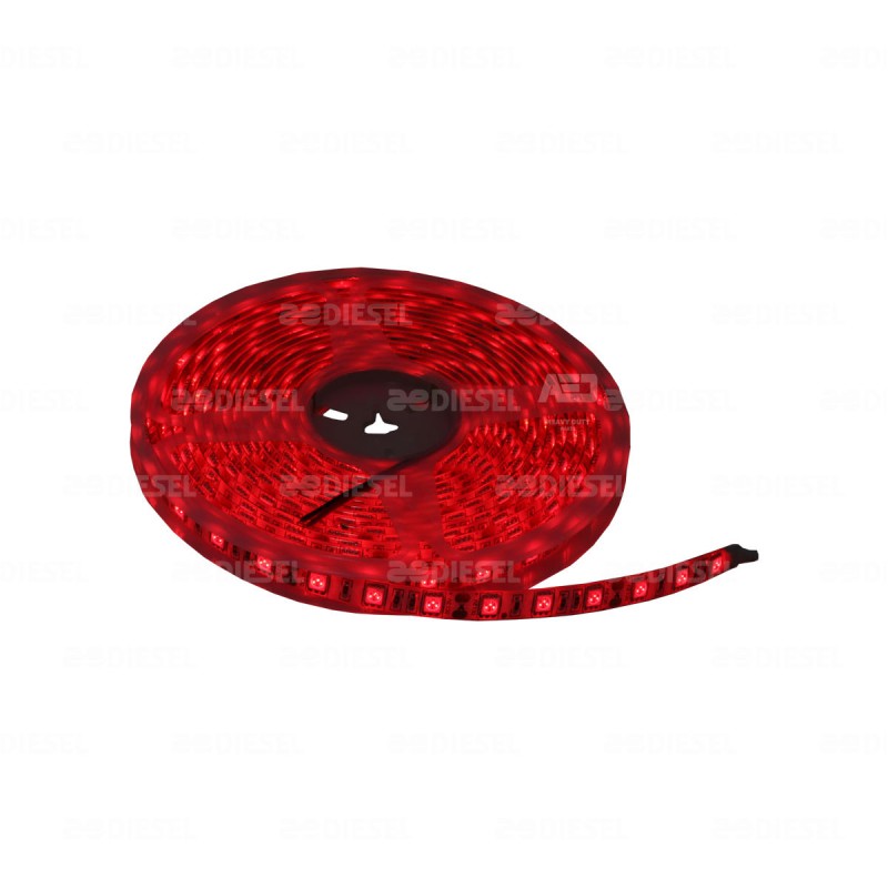 TIRA 12V LED ROJO 5050  EXT ROLLO 5 MTS