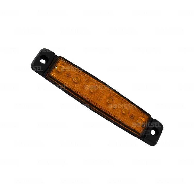 PLAFON 12V 6 LED AMBAR IMPORTADO