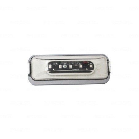 PLAFON 12V 5 LED ROJO/CRISTAL CR GRANDE
