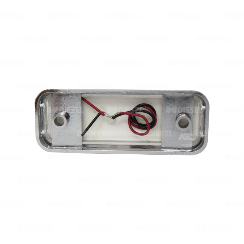 PLAFON 12V 5 LED ROJO/CRISTAL CR GRANDE