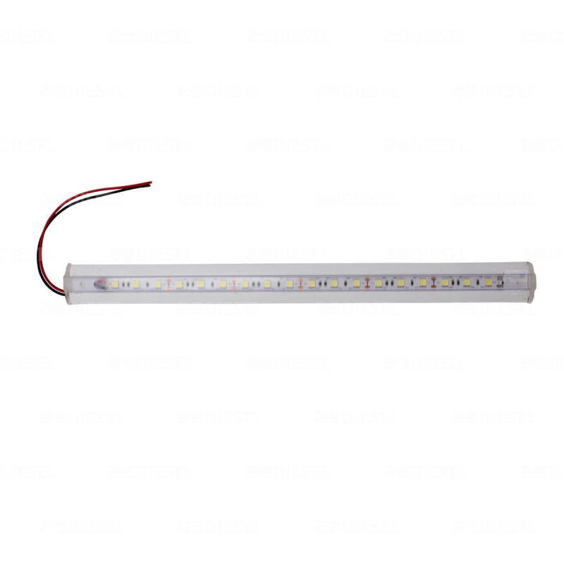 TIRA 12V 18 LED 350mm CON CUBIERTA