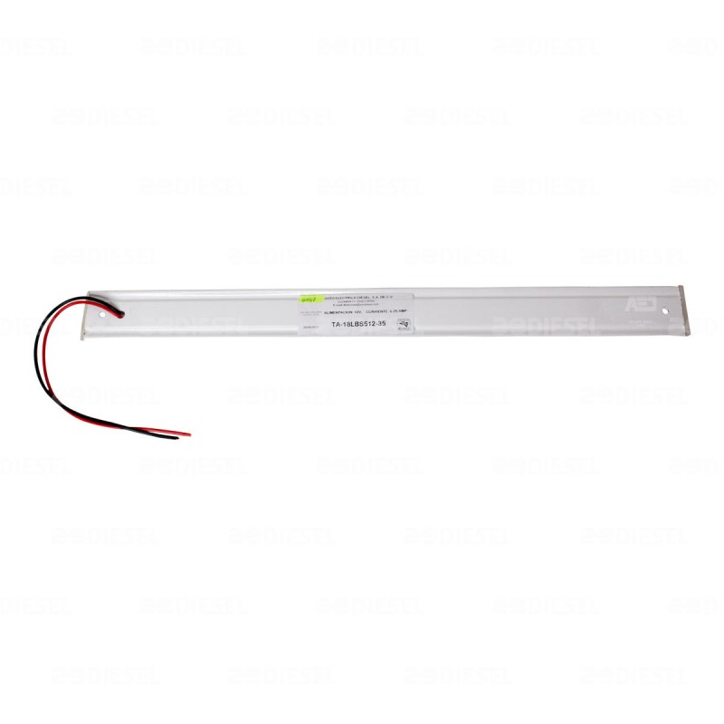 TIRA 12V 18 LED 350mm CON CUBIERTA