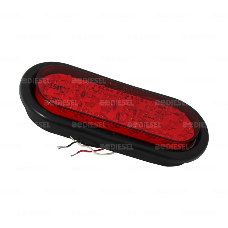 PLAFÓN 24V LED ROJO OVAL ESTRO T*G DESC