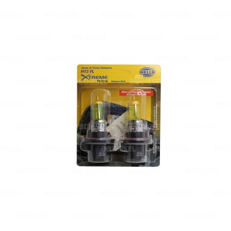 FOCO H13 12V 55W JUEGO YELLOW +50% LUZ