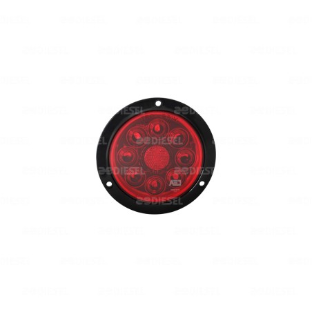 PLAFÓN 12/24V 8 LED 4" ROJO NEGRO ALTA/BAJA/FIJA