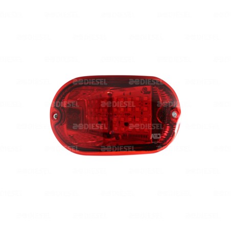 PLAFÓN 12V LED CURVO ROJO ALEGRO