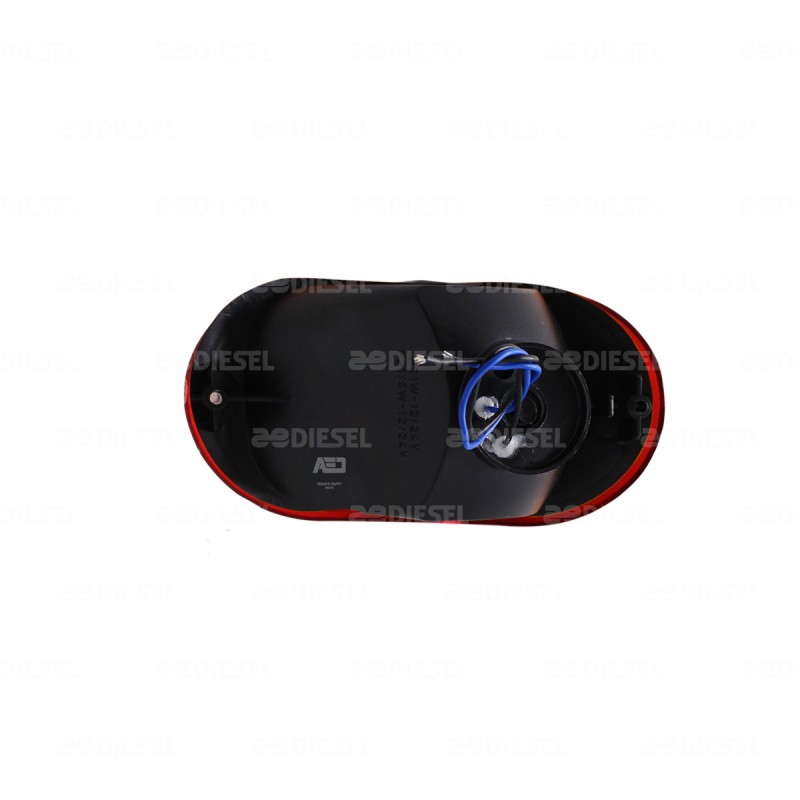 PLAFÓN 12V LED CURVO ROJO ALEGRO