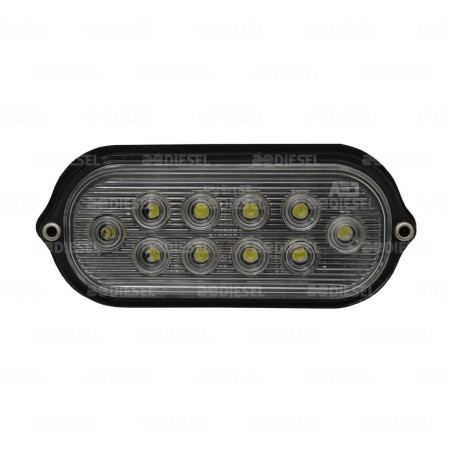 PLAFÓN 12V 10LED CRISTAL 6" OVALADO