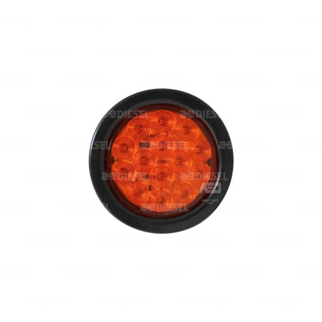 PLAFÓN 12V 14LED ÁMBAR 4" GIRATORIO GOM