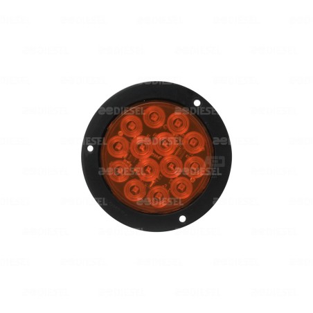 PLAFÓN 12V 14LED ÁMBAR 4" GIRATORIO BRI
