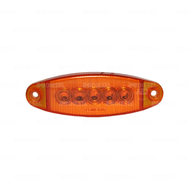 PLAFÓN 12V 5LED ÁMBAR SALMÓN