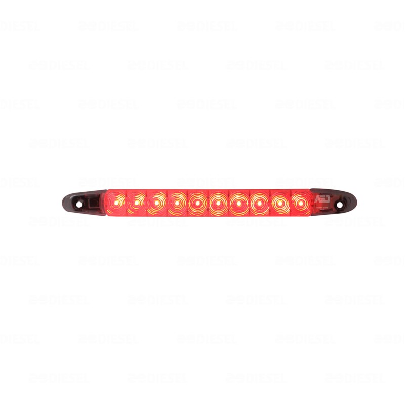 PLAFÓN 12V LED STOP CRISTAL ROJO
