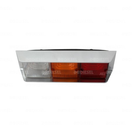 PLAFÓN 12/24V 3 LED 2" ROJO CROMADO FIJA