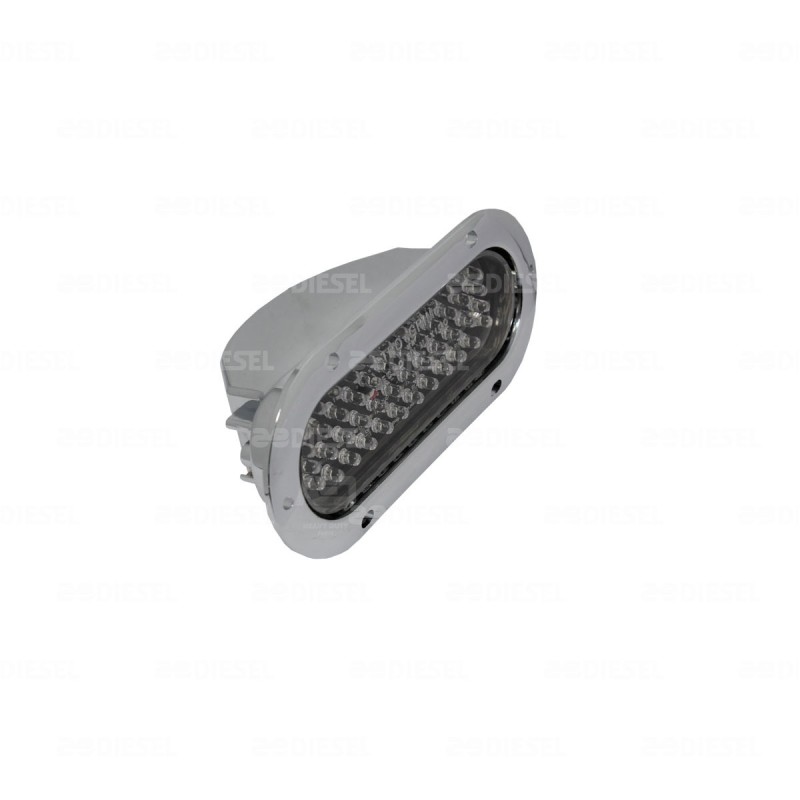 PLAFON 12/24V 2" 3LED AMB  CROM
