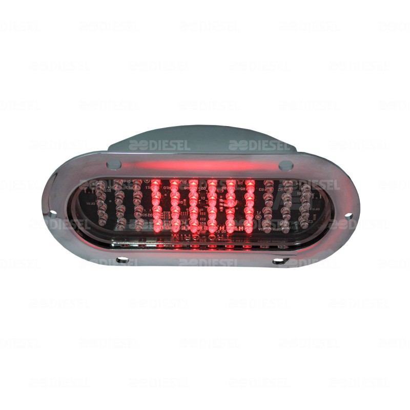 PLAFON 12/24V 2" 3LED AMB  CROM