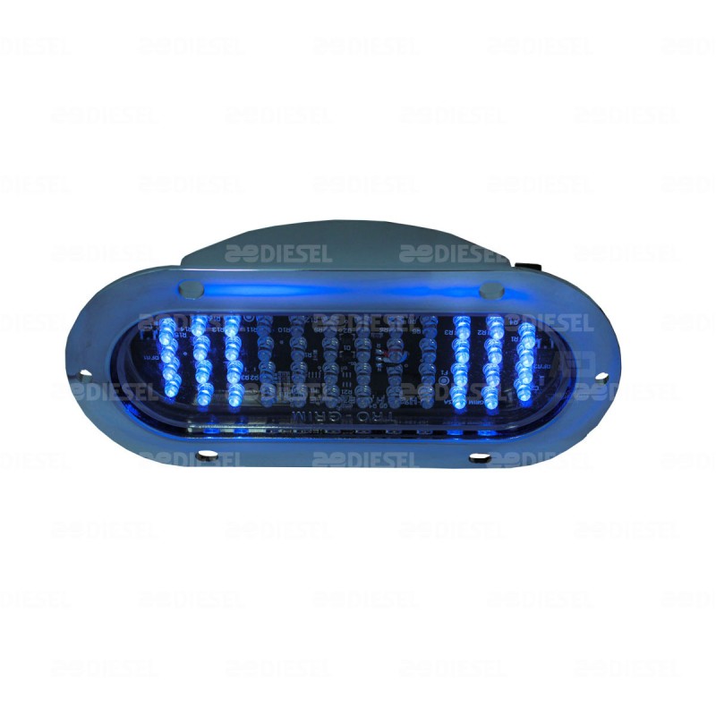 PLAFON 12/24V 2" 3LED AMB  CROM
