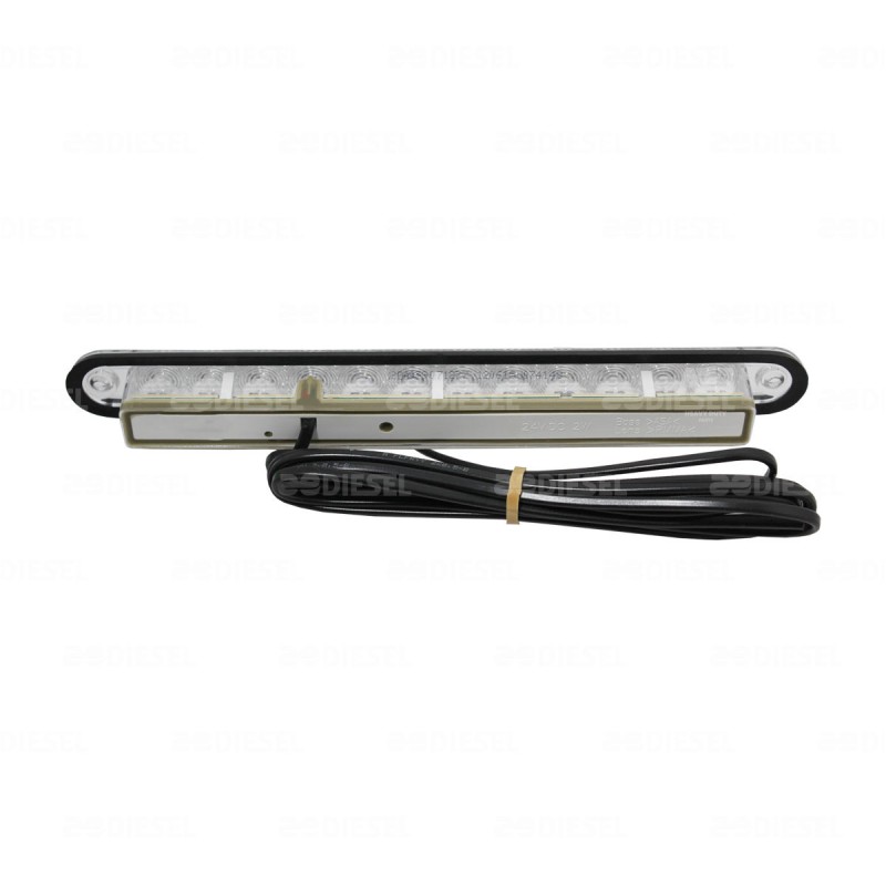 PLAFON 24V 12LED STOP ROJO MICA CRISTAL