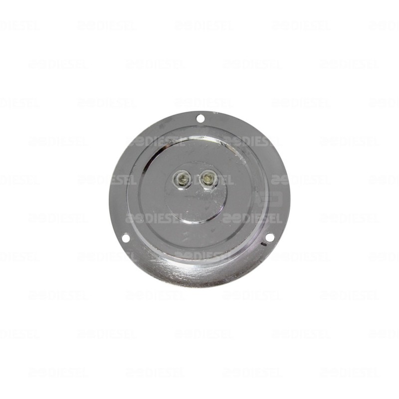 PLAFON 12V 3 LED ROJO 2-1/2" CIR CROMADA