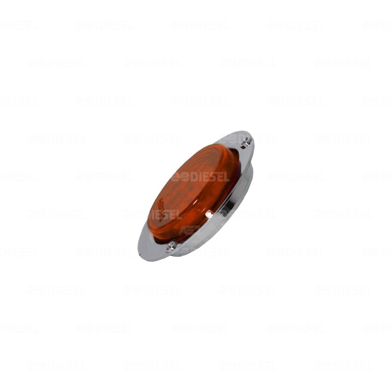PLAFON 12V 3 LED AMBAR 2-1/2" CIR CROMAD