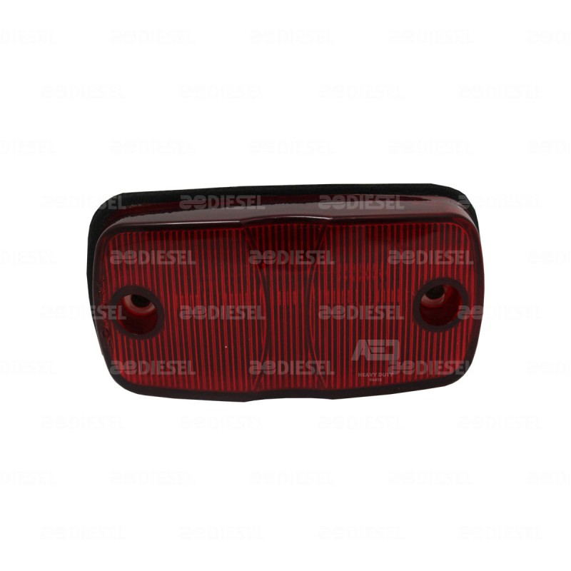 PLAFÓN 12V 5 LED ROJO REC RAYADO
