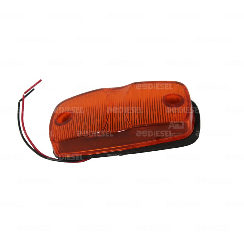 PLAFÓN 12V 5 LED ÁMBAR REC RAYADO