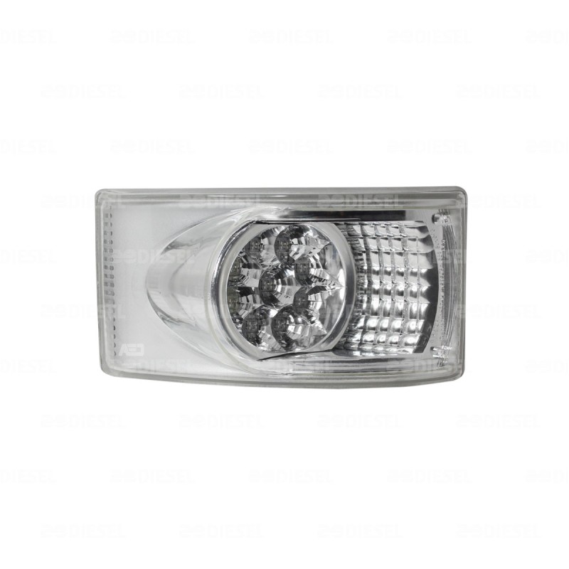 PLAFÓN 12V 9 LED ÁMBAR/CRISTAL 6095 ENVO