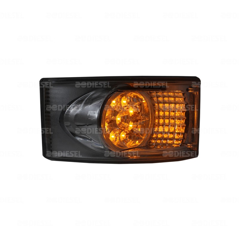 PLAFÓN 12V 9 LED ÁMBAR/CRISTAL 6095 ENVO