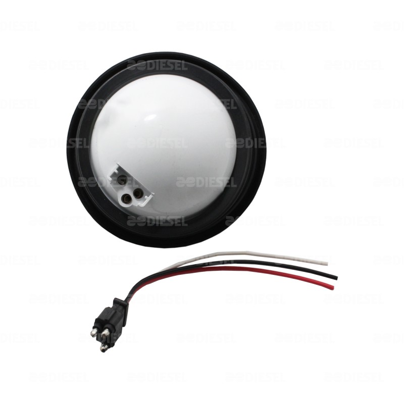 PLAFÓN 24V 39 LED ÁMBAR MICA CRISTAL