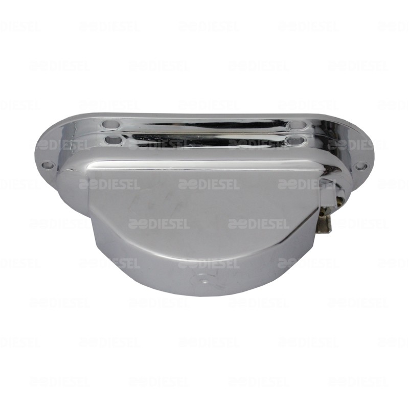 PLAFÓN 12/24V 42 LED OVALADO ÁMBAR CROMADO ESTROBO