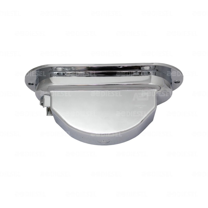 PLAFÓN 12/24V 42 LED OVALADO ROJO CROMADO ESTROBO