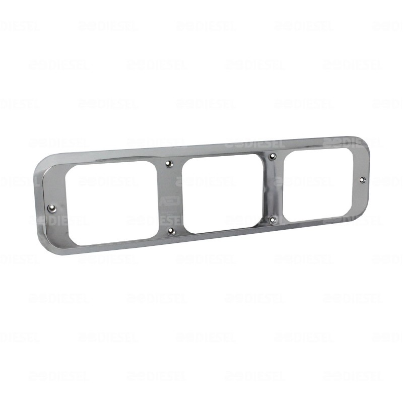 BISEL PARA 3 PLAFONES CROMO