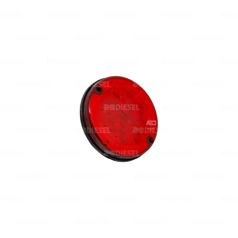 PLAFÓN 12V LED ROJO 125MM 2P