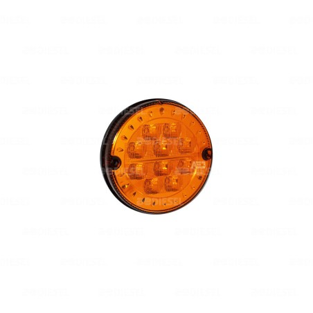PLAFON 12/24V LED AMBAR 125MM=5993=7672