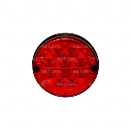 PLAFÓN 12V/24V LED ROJO 125MM