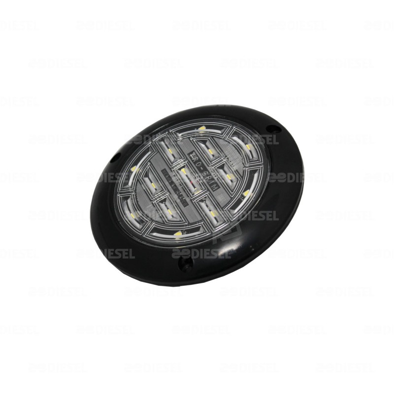 PLAFÓN 12/24V 14 LED 4" BLANCO NEGRO PLANO ALTA/BAJA/FIJA