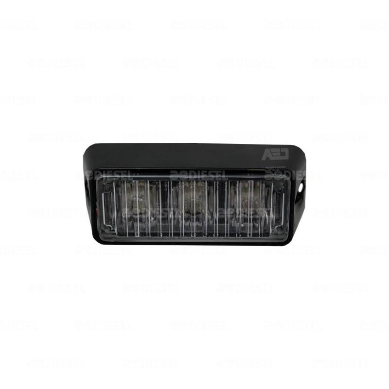 PLAFÓN 12V/24V 3 LED ROJO PIRÁMIDE ESTROBO