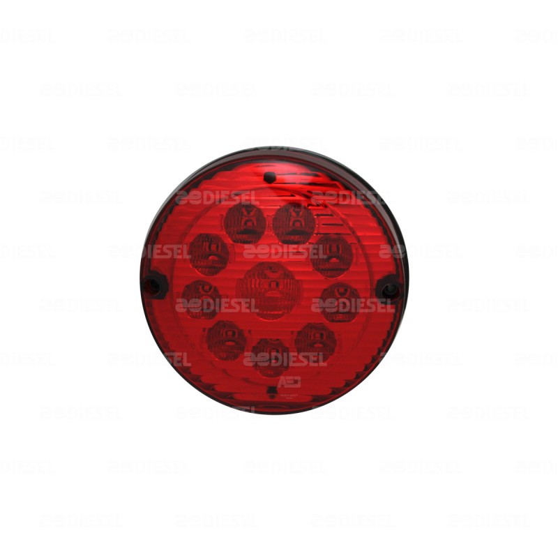 PLAFÓN 24V LED ROJO 6" 6010 2P REDON C/C