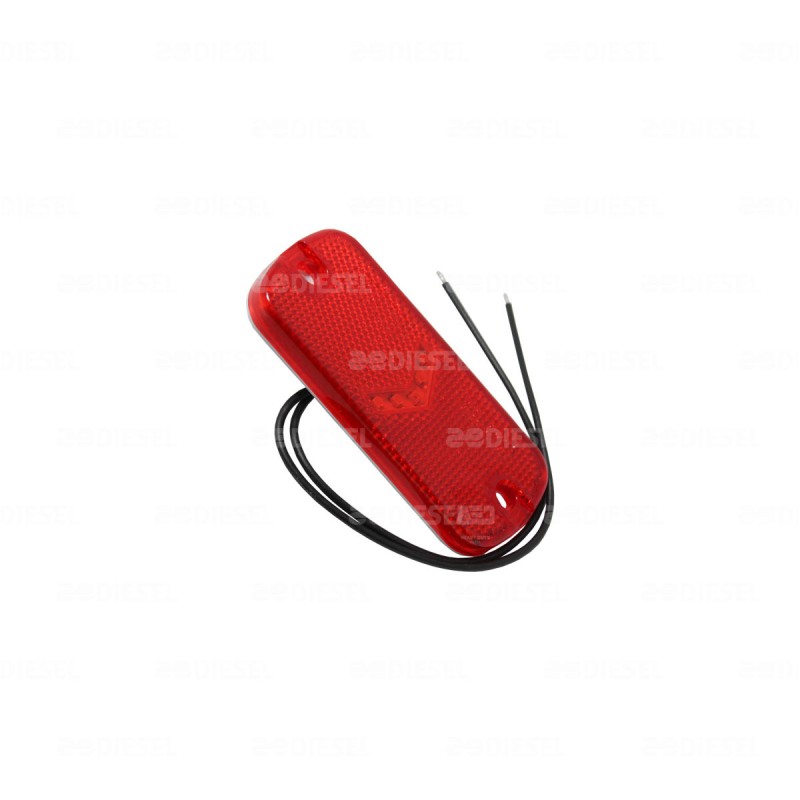 PLAFÓN 12V/24V LED LATERAL ROJO