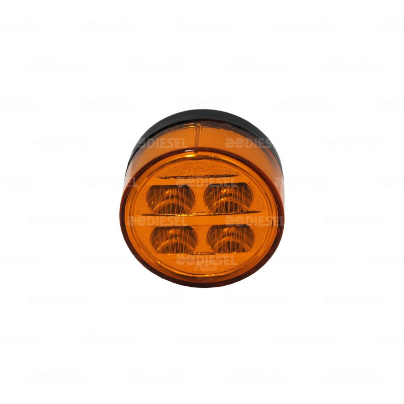 PLAFÓN 12V/24V LED ÁMBAR 70MM