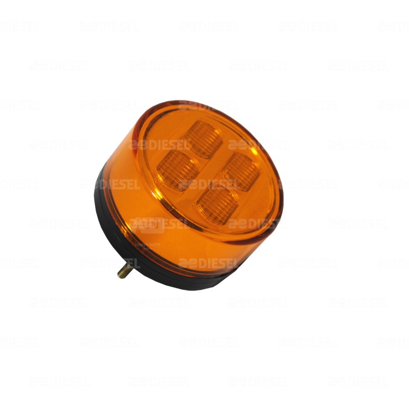 PLAFÓN 12V/24V LED ÁMBAR 70MM