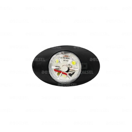 PLAFÓN 12/24V 3 LED ESTRIBO BLANCO FIJA AYCO