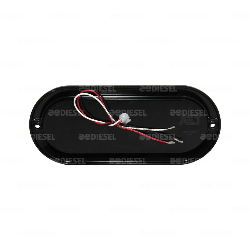 PLAFÓN 12/24V 21 LED OVALADO ÁMBAR NEGRO PLANO ALTA/BAJA/FIJA