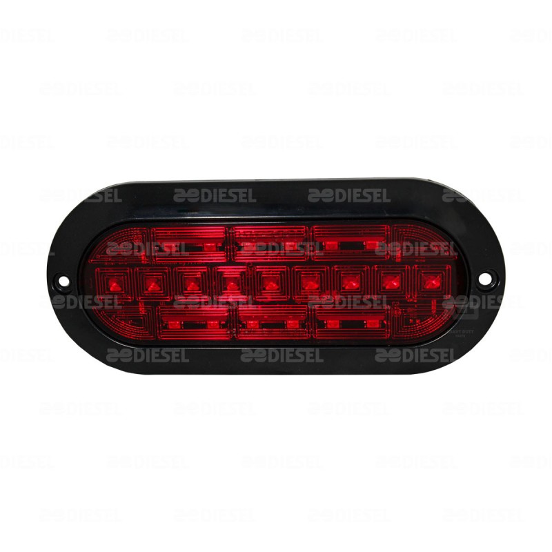 PLAFÓN 12/24V 21 LED OVALADO ROJO NEGRO PLANO ALTA/BAJA/FIJA